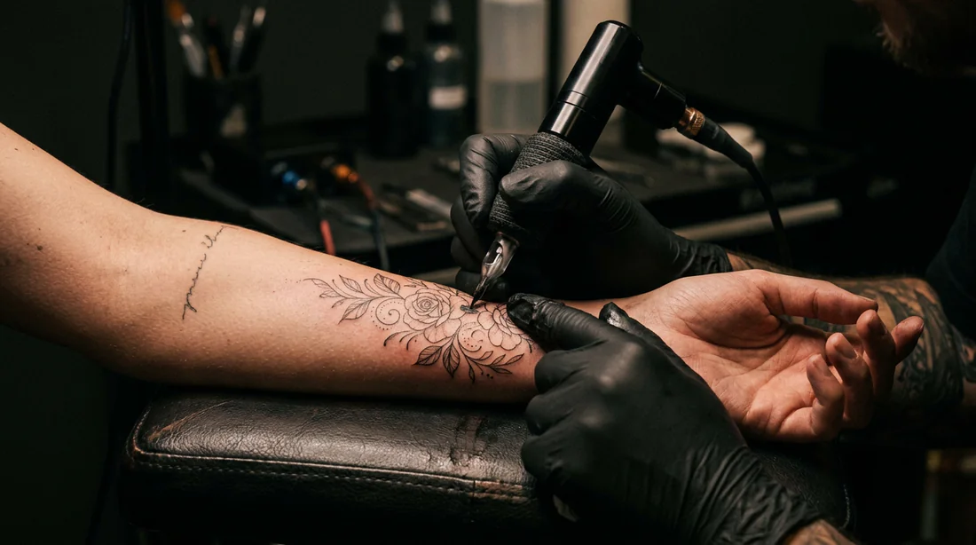 Schéma anatomique des terminaisons nerveuses de l'intérieur du poignet