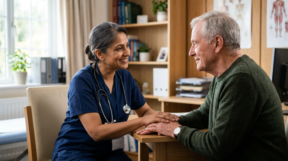Échange empathique et communication entre médecin et patiente