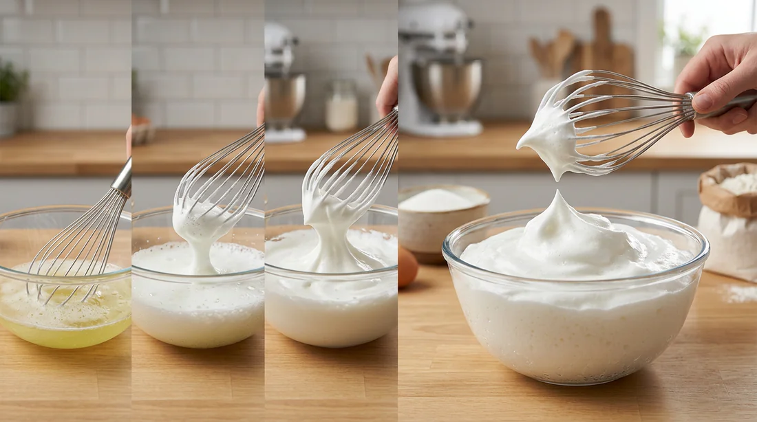 Technique pour monter les blancs en neige pour un gâteau léger