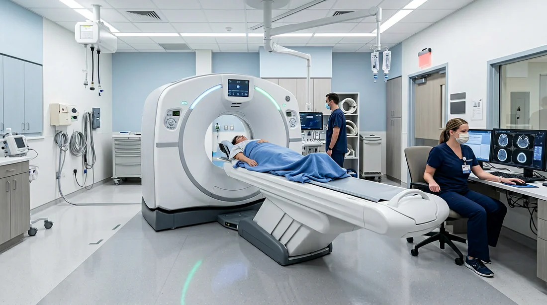 Matériel d'imagerie médicale de pointe dans un hôpital